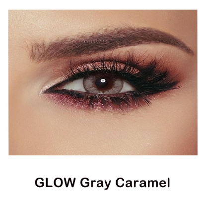 صورة BELLA Color Contact Lenses GLOW Gray Caramel