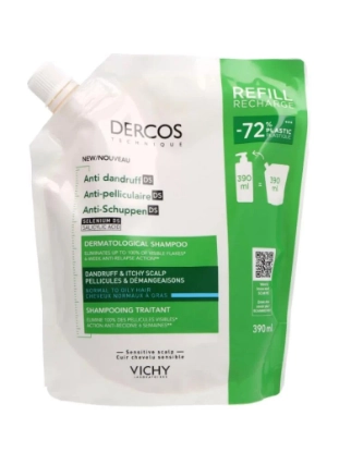VICHY DERCOS ANTI-DANDRUFF DRY HAIR SHAMPOO 390 ML