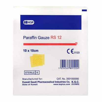 KSP PARAFFIN GAUZE RS 12 – 10×10 CM – 10’S